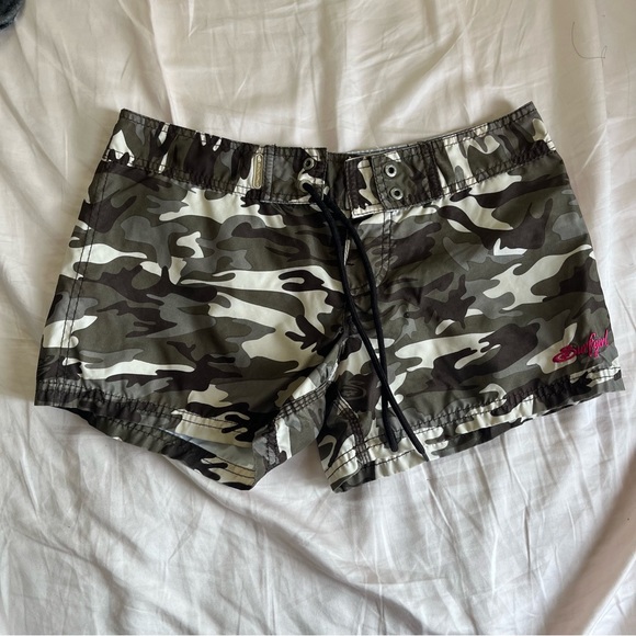 Surfgirl Camo Swim Short - Picture 6 of 8